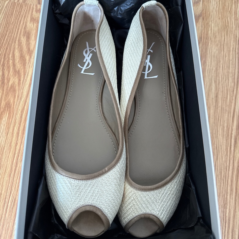 YSL flat shoes size 40